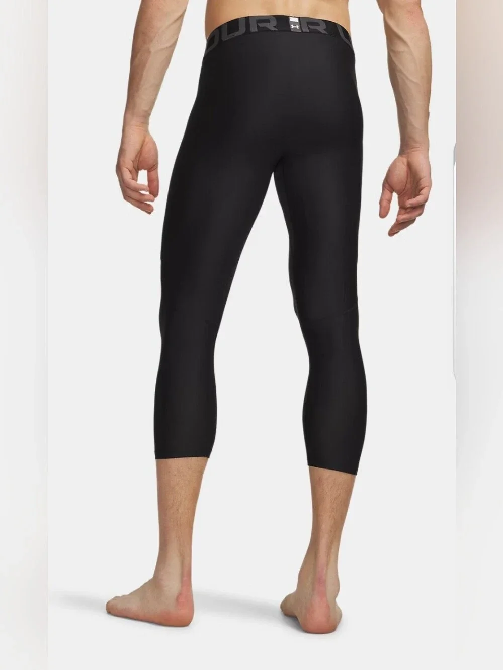 Under Armour Heatgear Black 3/4 Performance Compression Leggings Mens Medium